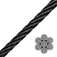 Black Galvanized Aircraft Cable