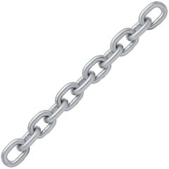 Grade 30 Proof Coil Chain Electro Galvanized 3/8" x 66'