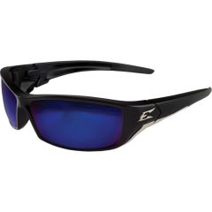 Edge Eyewear Reclus Polarized AP Blue Mirror Lens Safety Glasses, Anti-Fog Anti-Scratch